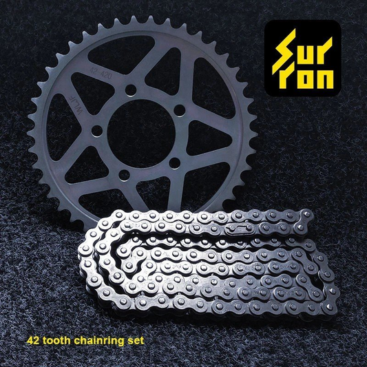 Original 42T-420 sprocket and 102-link chain set
